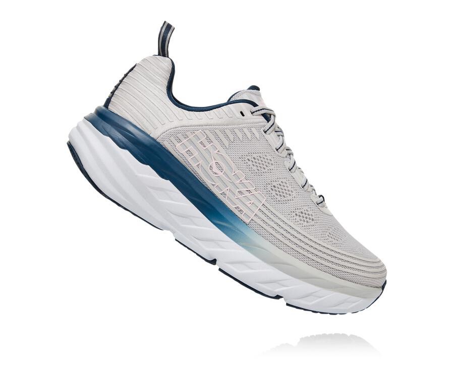 Hoka One One Loopschoenen Dames - Bondi 6 - Grijs - DL5427083